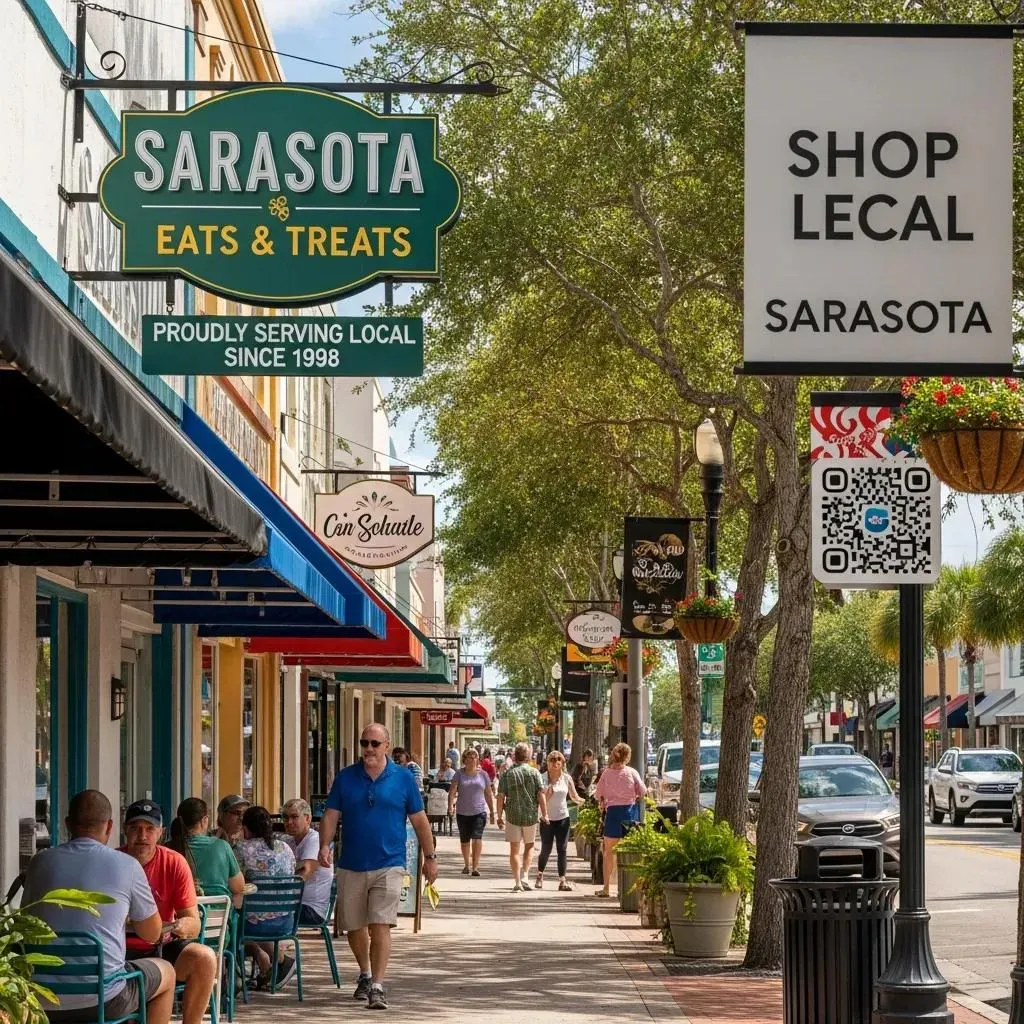 Small business owner updating Google Business Profile on a desktop