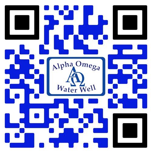 A qr code for alpha omega water well