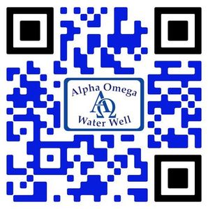 A qr code for alpha omega water well