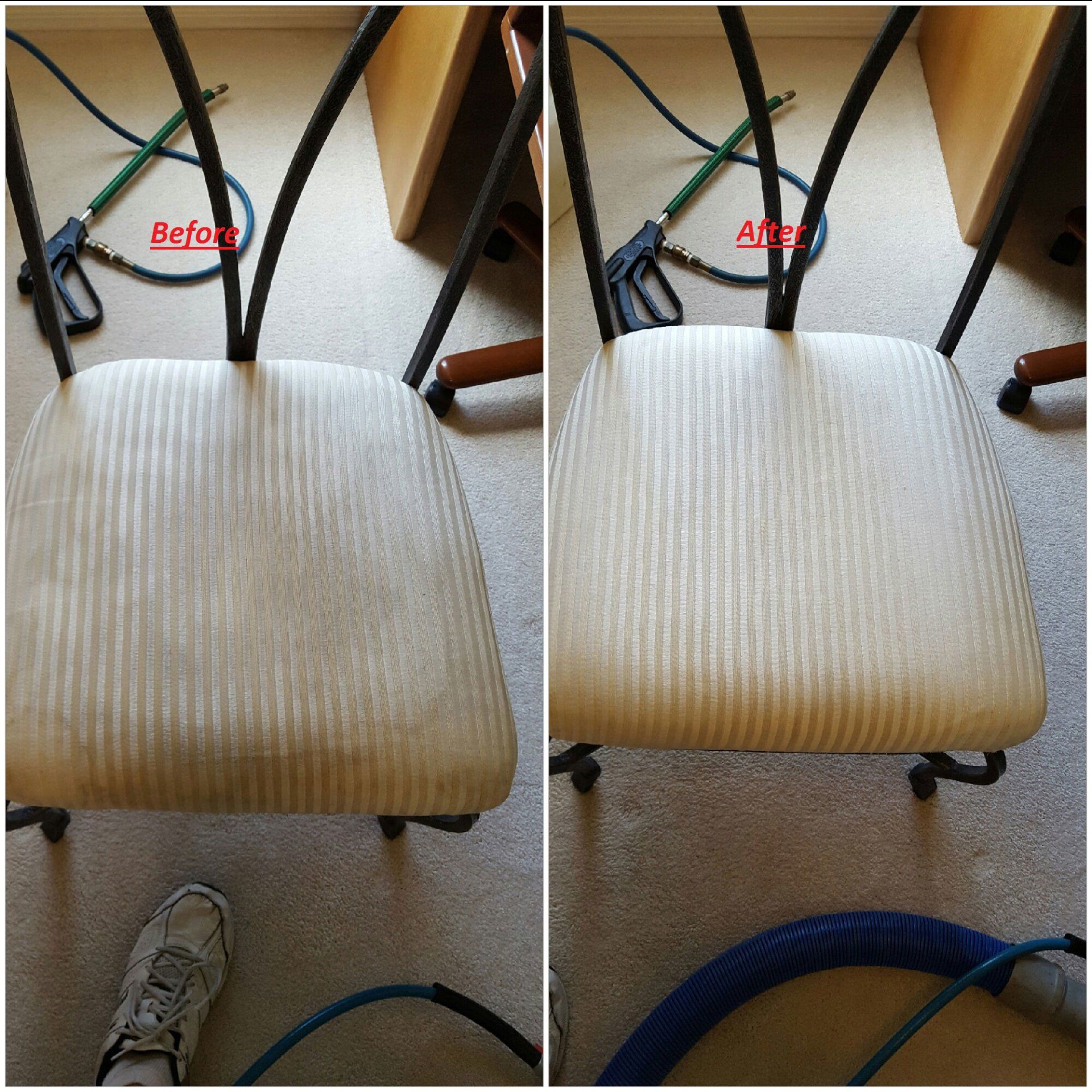 Water Stained Chair — Punta Gorda, FL — Superior Carpet & Upholstery Cleaning Inc