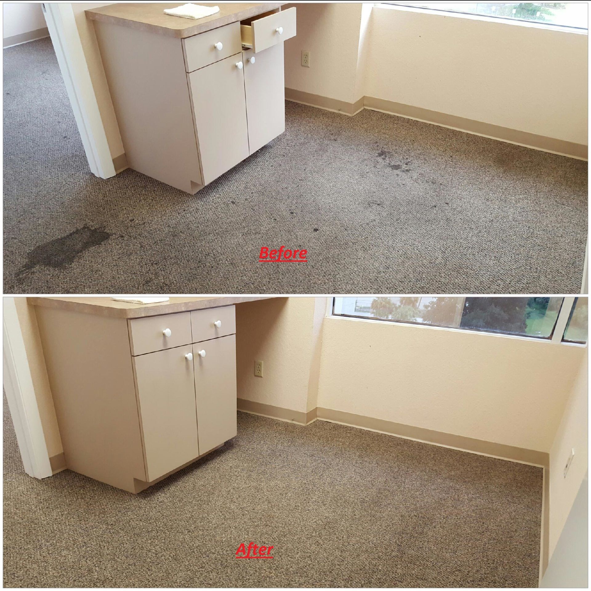 Before & After Cabinet — Punta Gorda, FL — Superior Carpet & Upholstery Cleaning Inc
