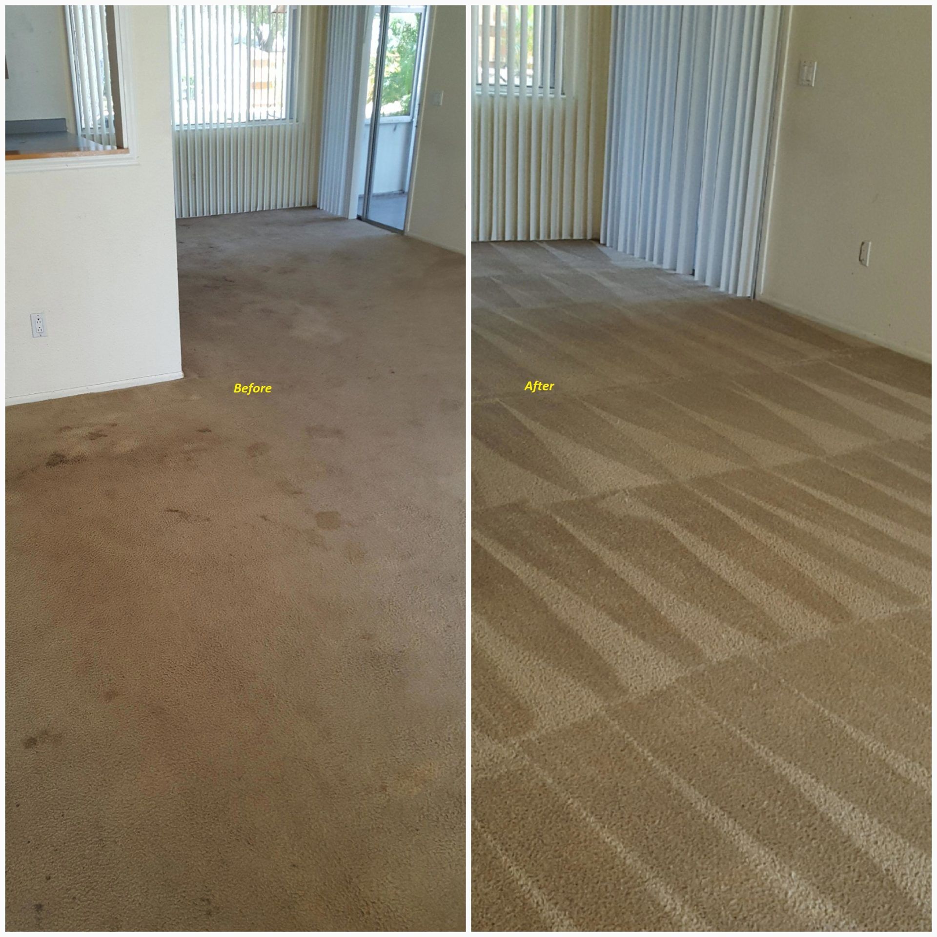Before & After Floor Mattress — Punta Gorda, FL — Superior Carpet & Upholstery Cleaning Inc