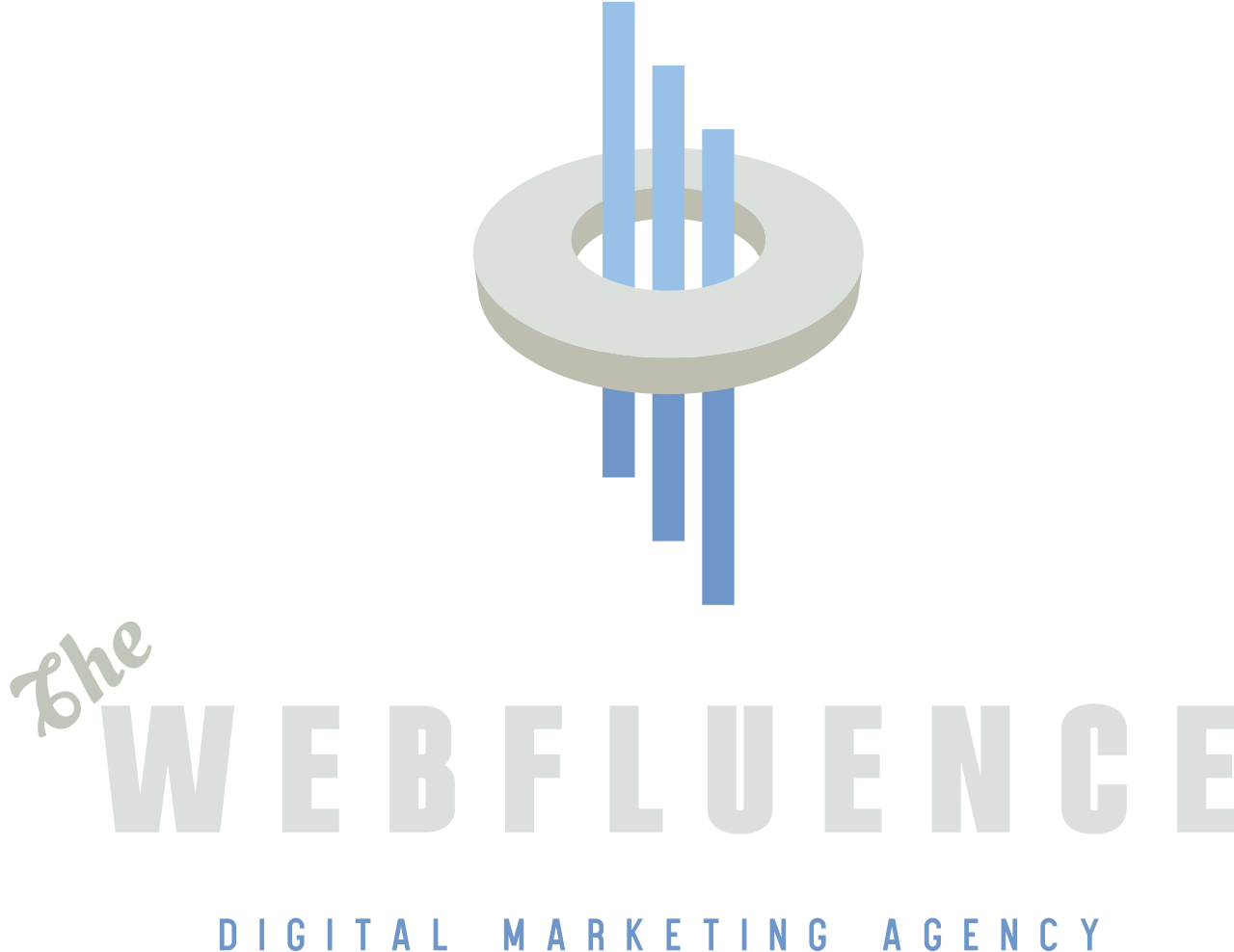 A logo for the webfluence digital marketing agency