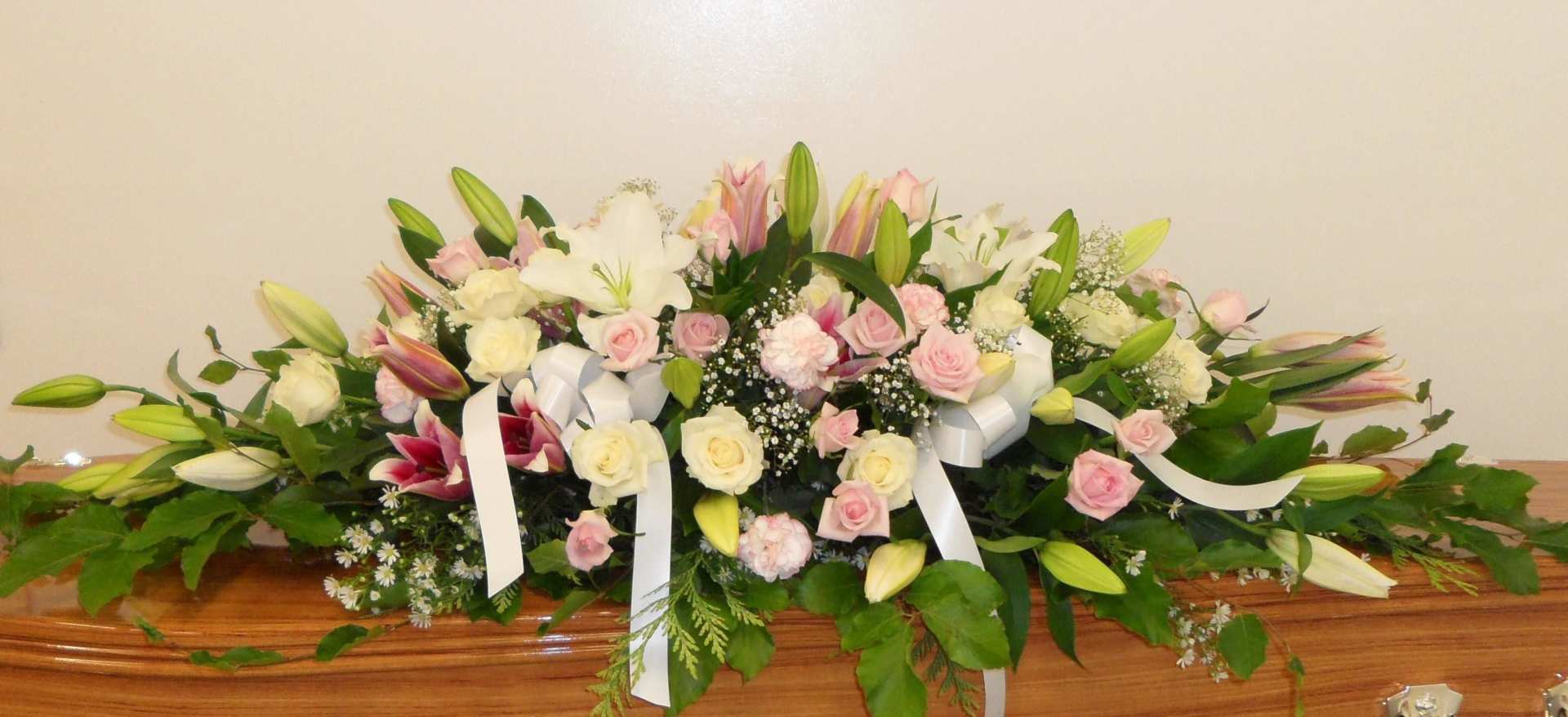 Pastel Casket Spray – Funeral tributes in Rockhampton, QLD