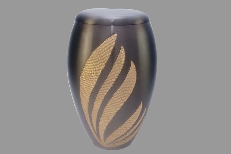 Flair Black Brass Urn