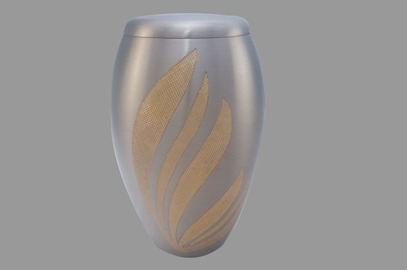 Flair Brushed Pewter Brass Urn Screw Top – Funeral tributes in Rockhampton, QLD