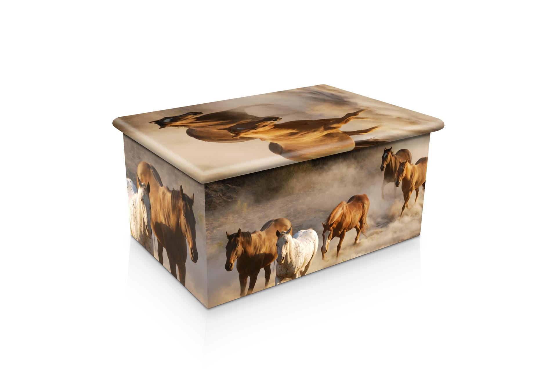 WILD-HORSES-ASHES-URN-(SIDE-VIEW) – Funeral tributes in Rockhampton, QLD