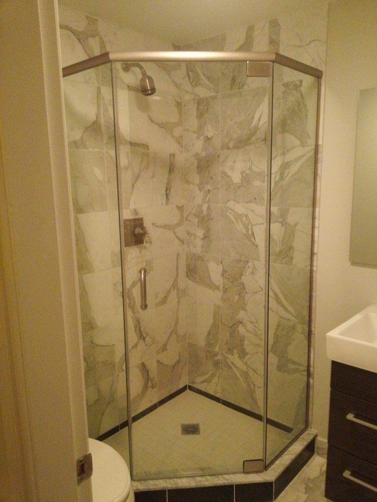 Glass Shower Doors Inside a Bathroom — Methuen, MA — Methuen Glass 2