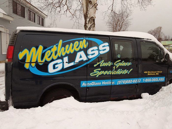 Business Van on Snow — Methuen, MA — Methuen Glass 2