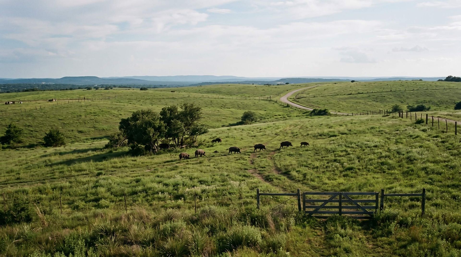 Private access to hog hunting land