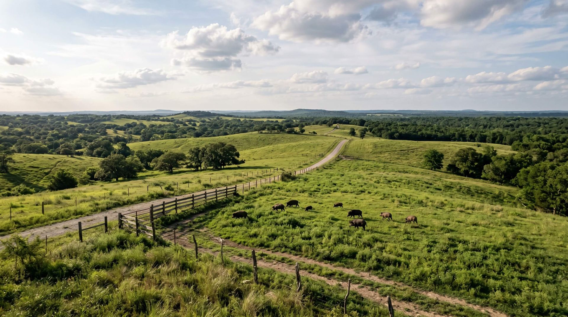 Acres of private land with hogs