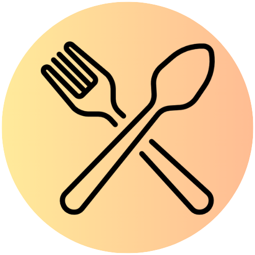 Knife and spoon icon