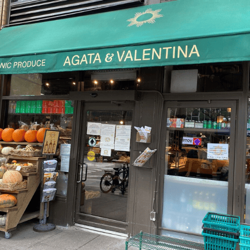 Outside of the Agata and Valentina store