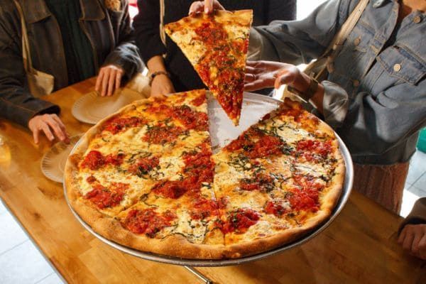 Nonna Maria pizza from Bleecker Street Pizza in Greenwich Village NYC