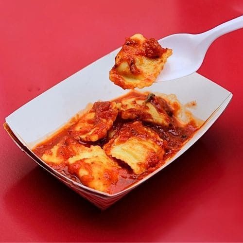 Cheese ravioli from Piemonte Ravioli in Little Italy, NYC