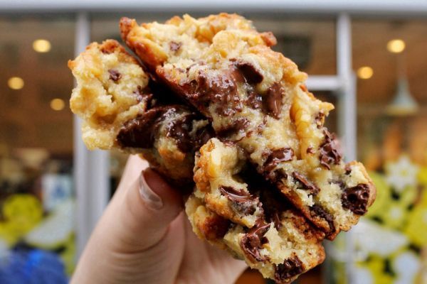 Chocolate chip cookie from Levain Bakery, Upper East Side NYC