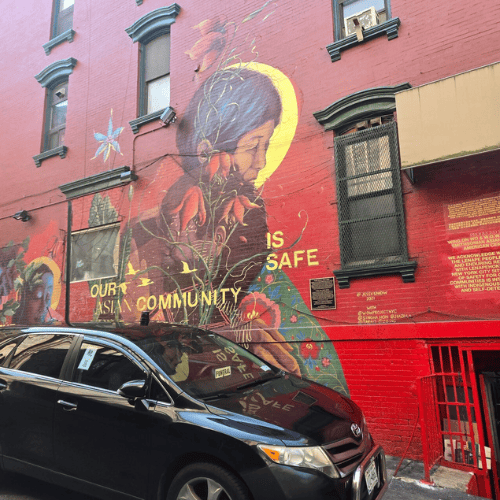 Chinese Street Art in Chinatown NYC