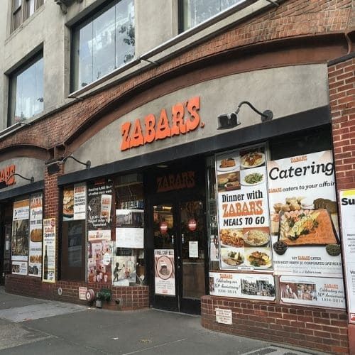 Outside of Zabar's on the Upper West Side