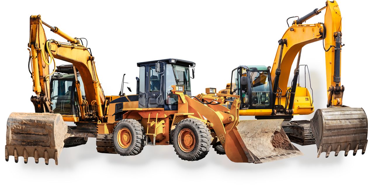 Yellow construction equipment Yellow construction equipment