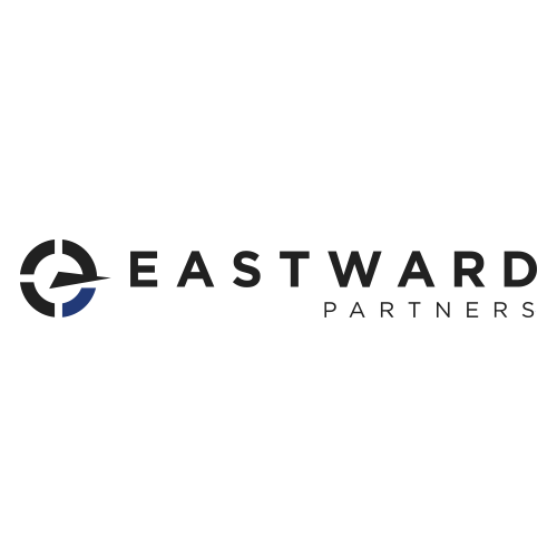 Logo for Eastward Partners: a compass-like icon with the word