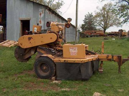 Brown's tree care stump grinder