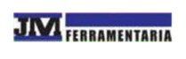 A blue and white logo for jm ferramentaria