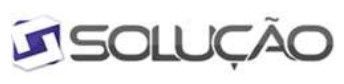 A palavra solucao está em um fundo branco