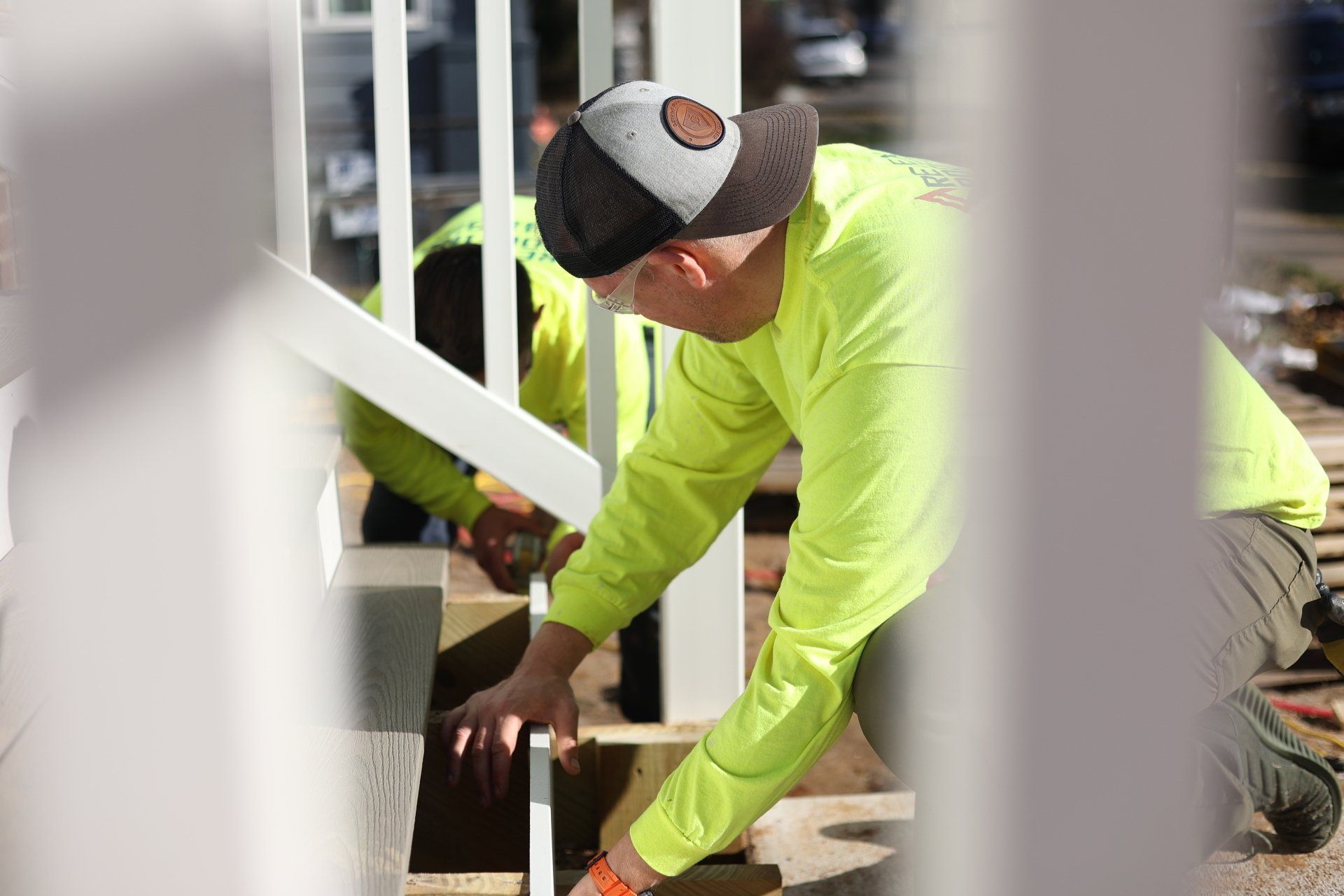 Image of RETEX’s Mark Erickson volunteering with Richmond Habitat for Humanity.