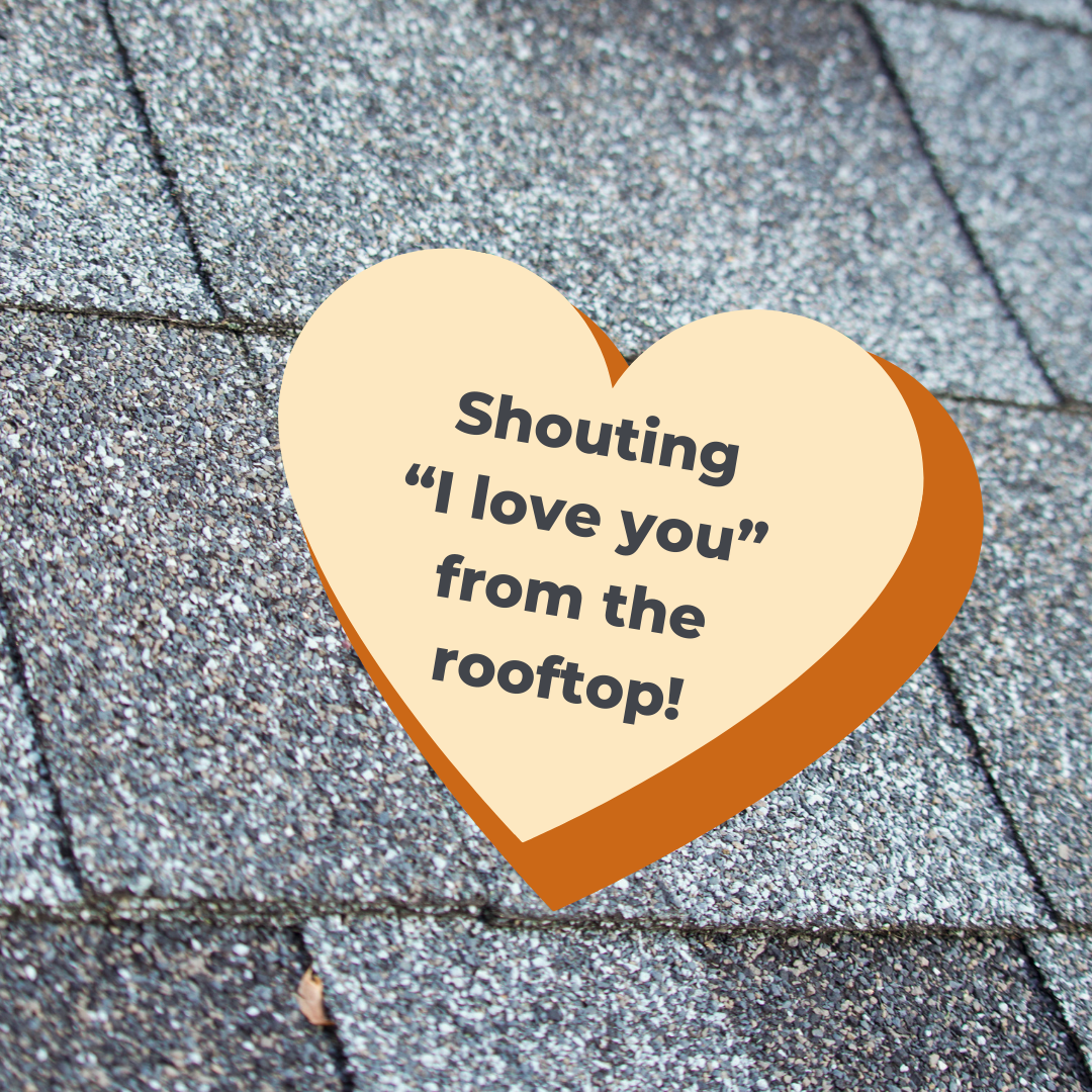 A RETEX Valentine graphic. Text says: Shouting