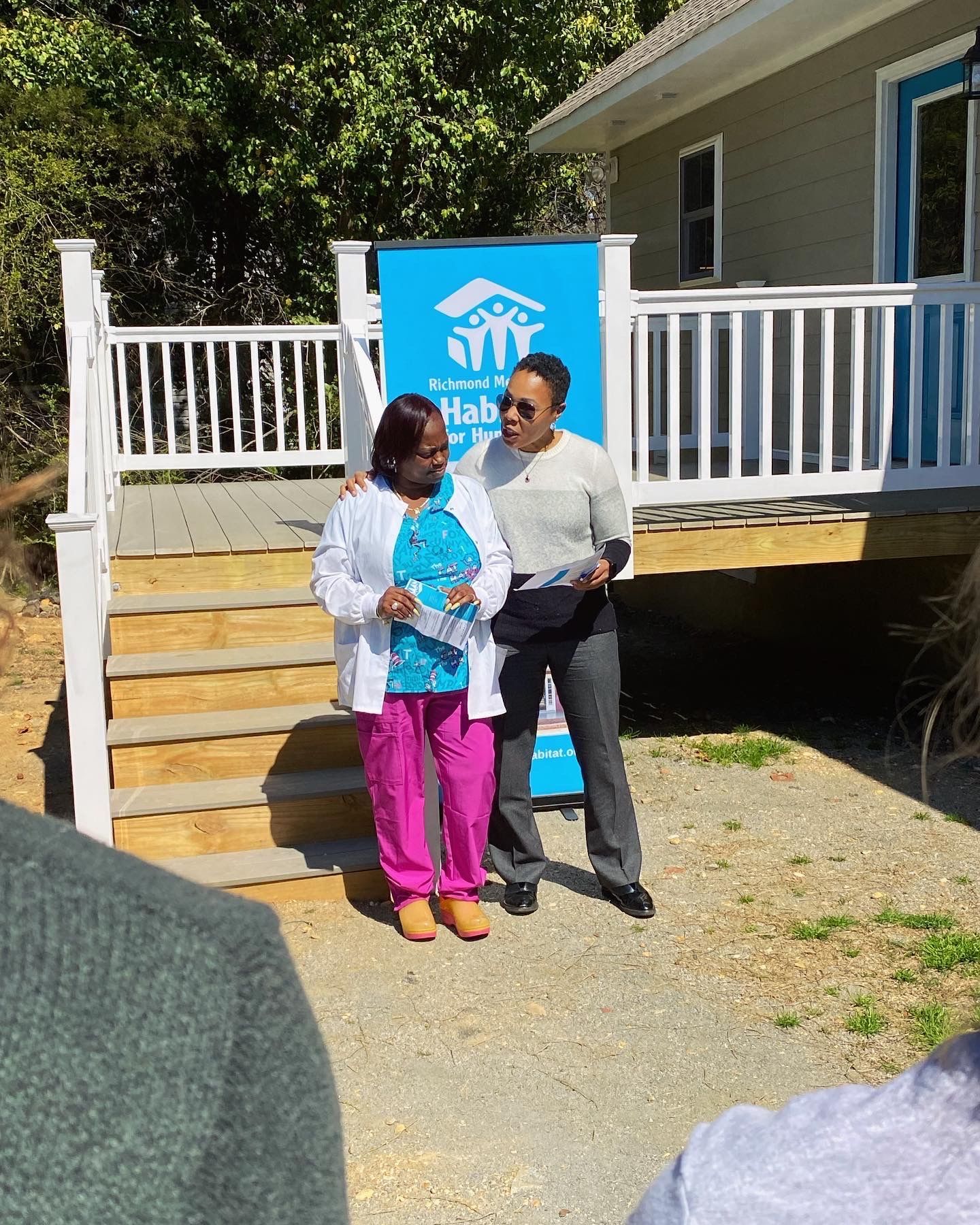 Photo from a Richmond Habitat for Humanity home dedication in March 2023.