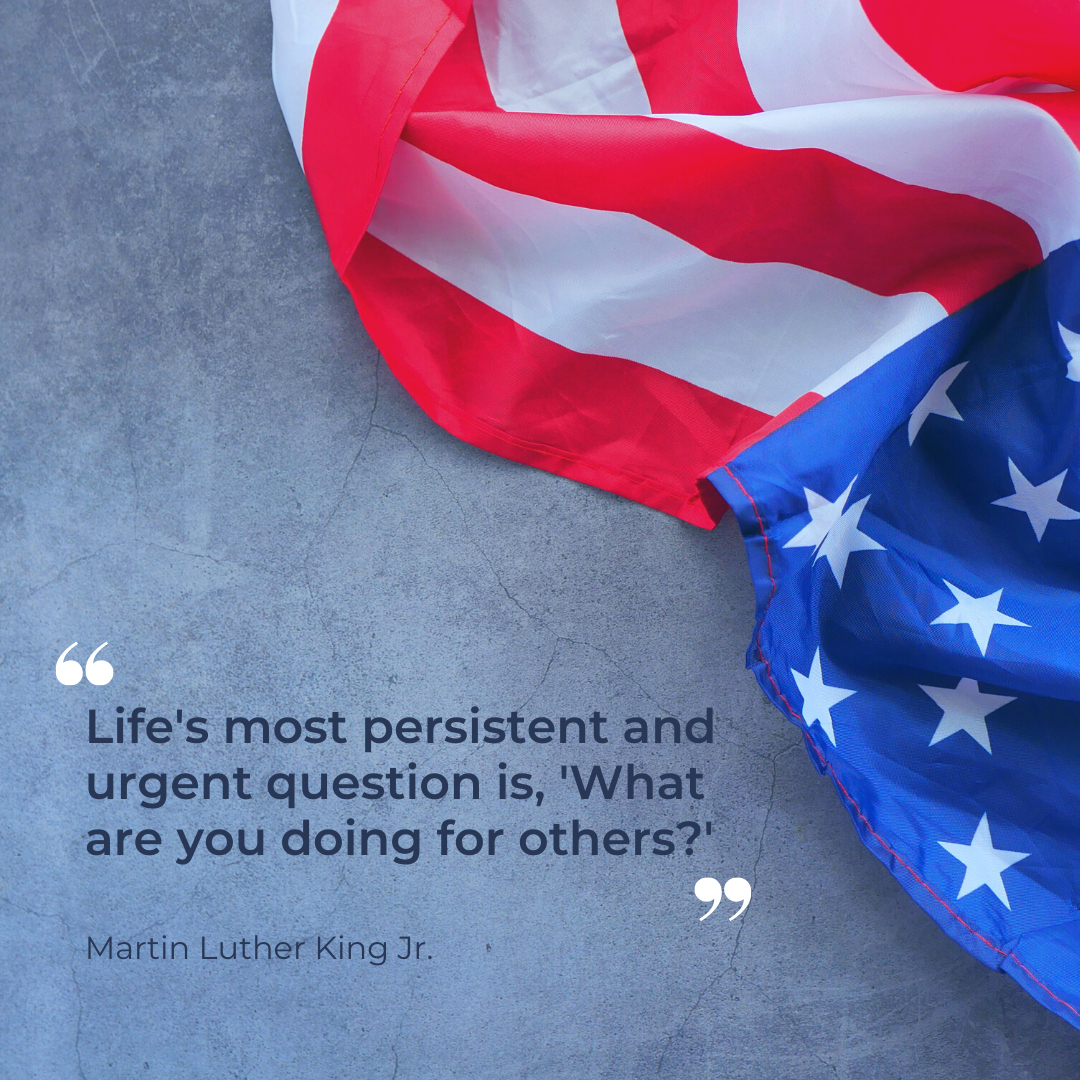 Graphic quote from Martin Luther King Jr.