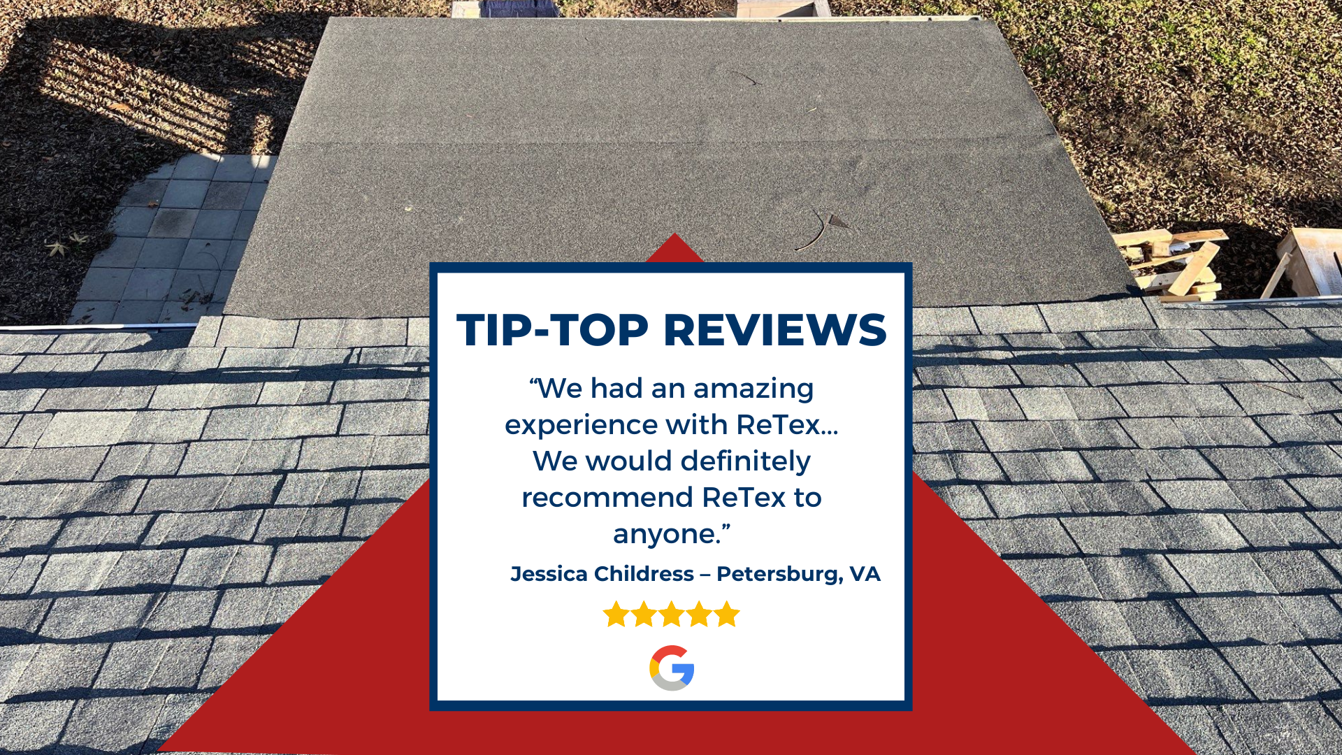 Graphic of client review: