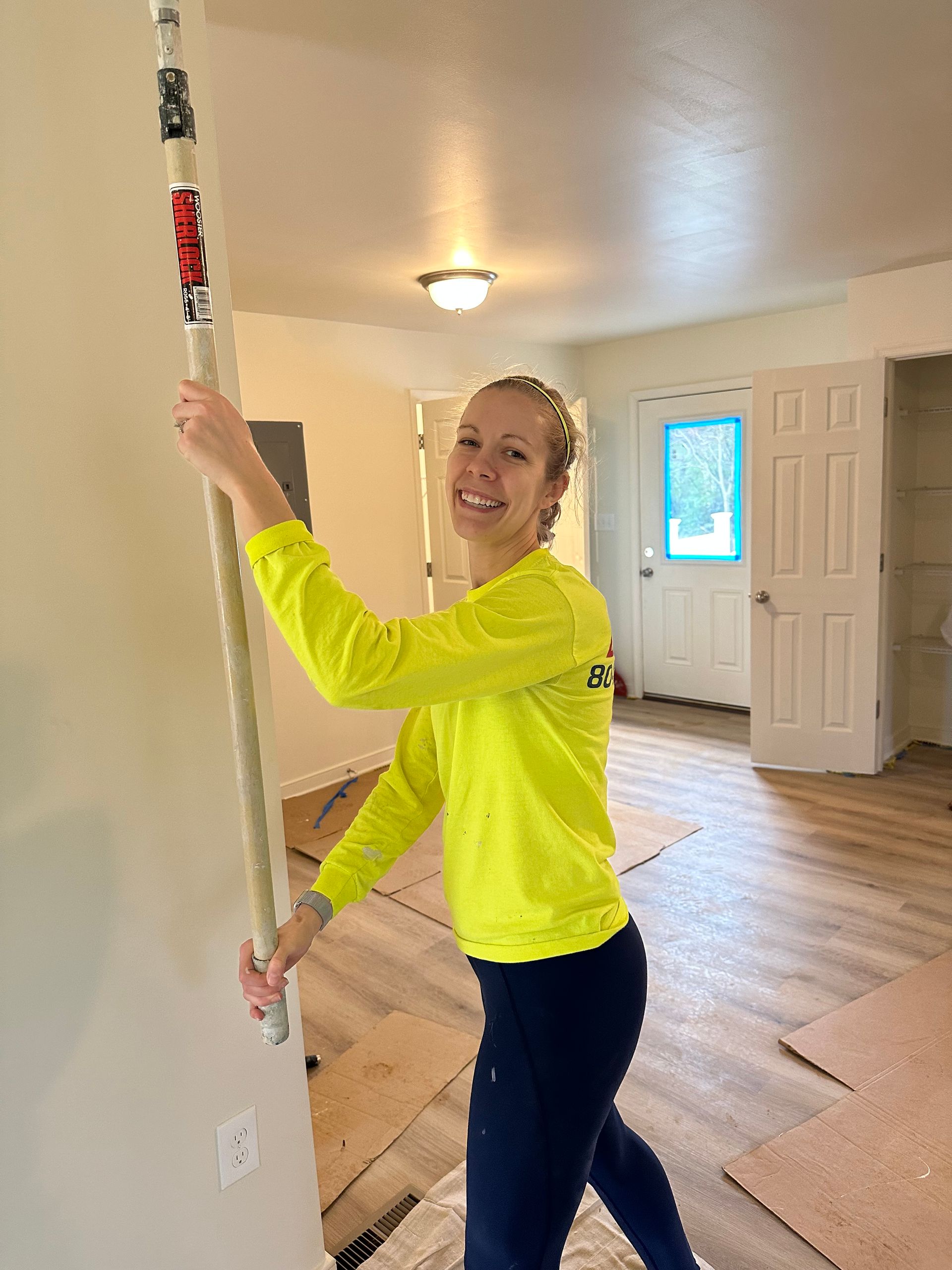 Image of RETEX’s Katelyn Lewis volunteering with Richmond Habitat for Humanity.