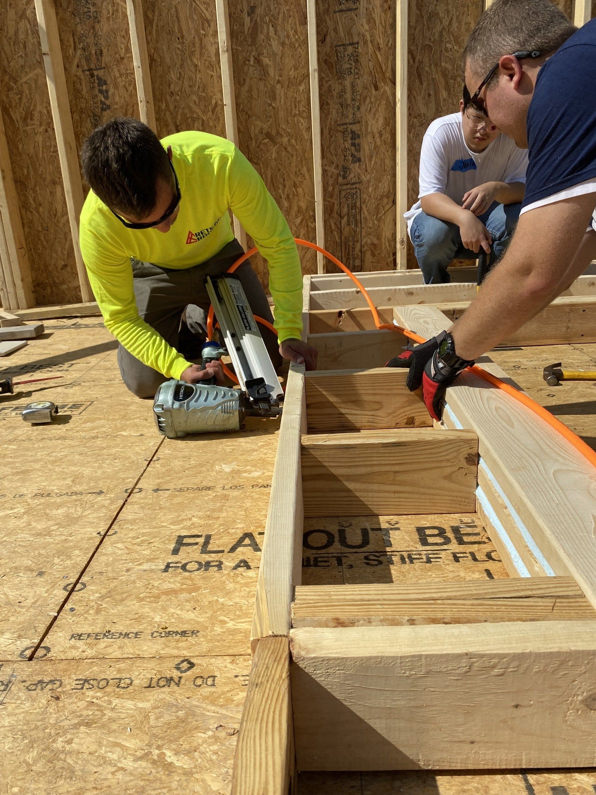 Image of RETEX’s Caleb Kammerling volunteering with Richmond Habitat for Humanity.