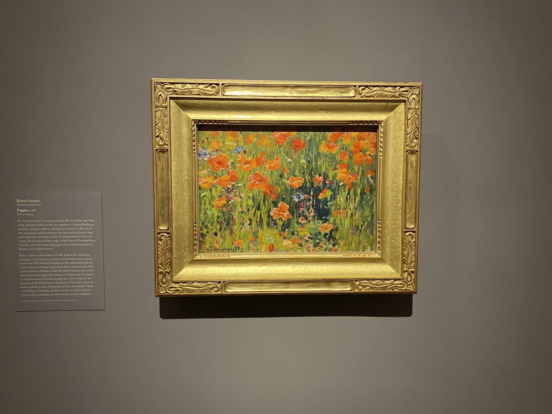 A photo of an impressionist painting at the Virginia Museum of Art. Taken by RETEX's Katelyn Lewis.