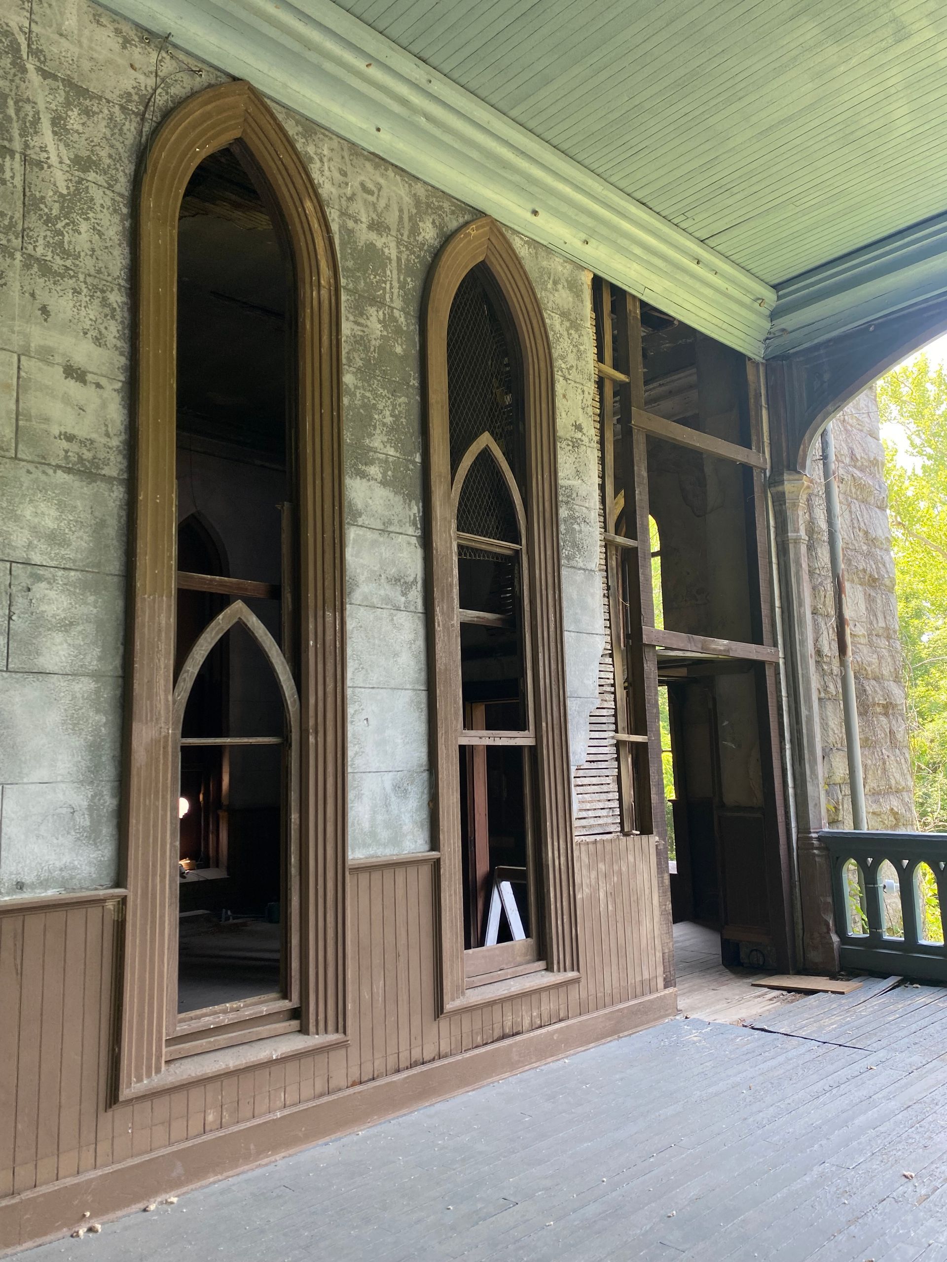 A photo from the interior of The Byrd Park Pump House.
