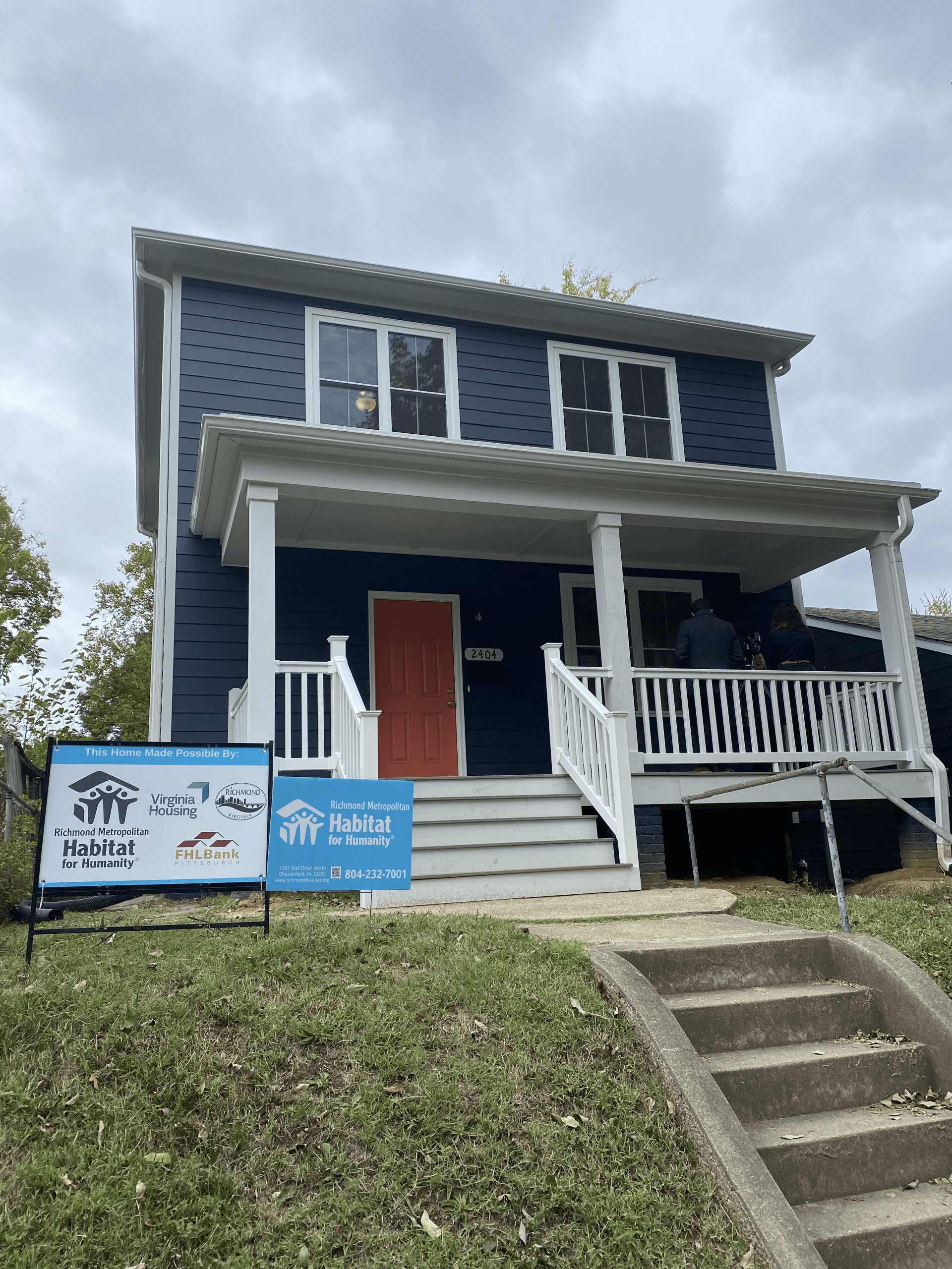 Richmond Habitat Home Dedication. Photo by RETEX's Katelyn Lewis.
