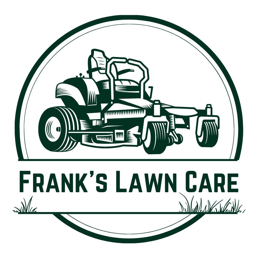 The logo for frank 's lawn care in Eugene, Oregon