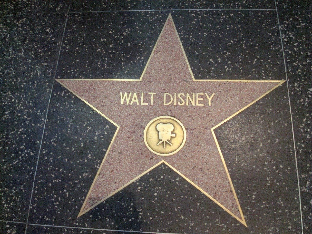 Estrella Walt Disney El Paseo De La Fama De Hollywood