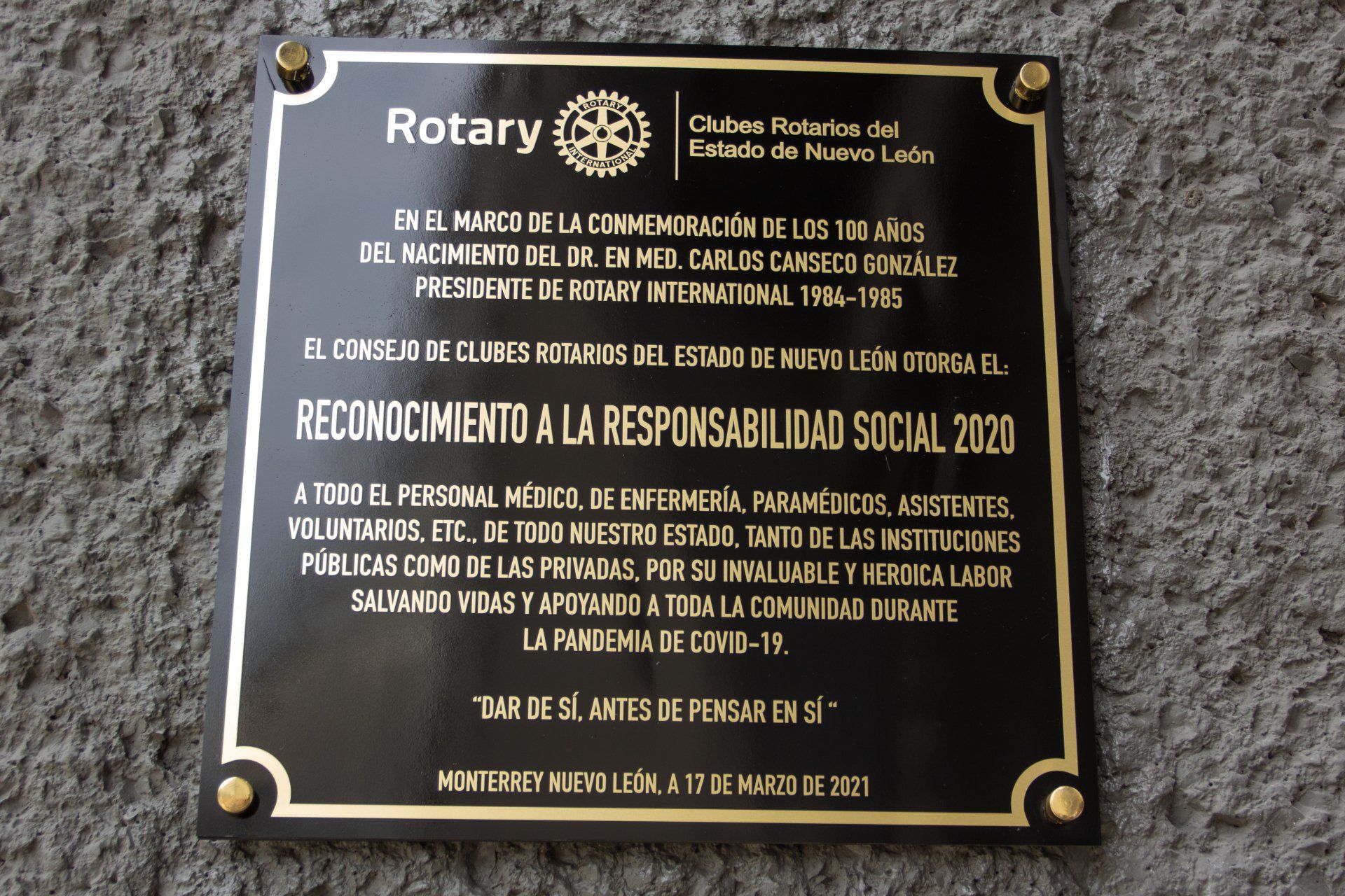 Discurso 1991 Miembros Rotarios en México