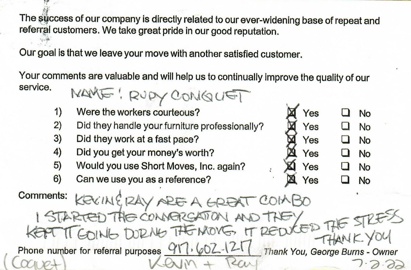 Short Moves - Local Florida Moving Company - Since 1990
