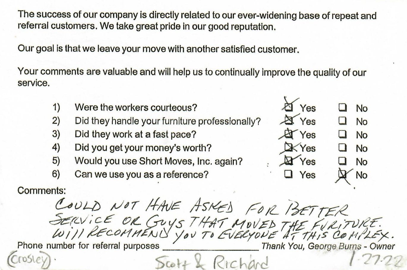 Short Moves - Local Florida Moving Company - Since 1990