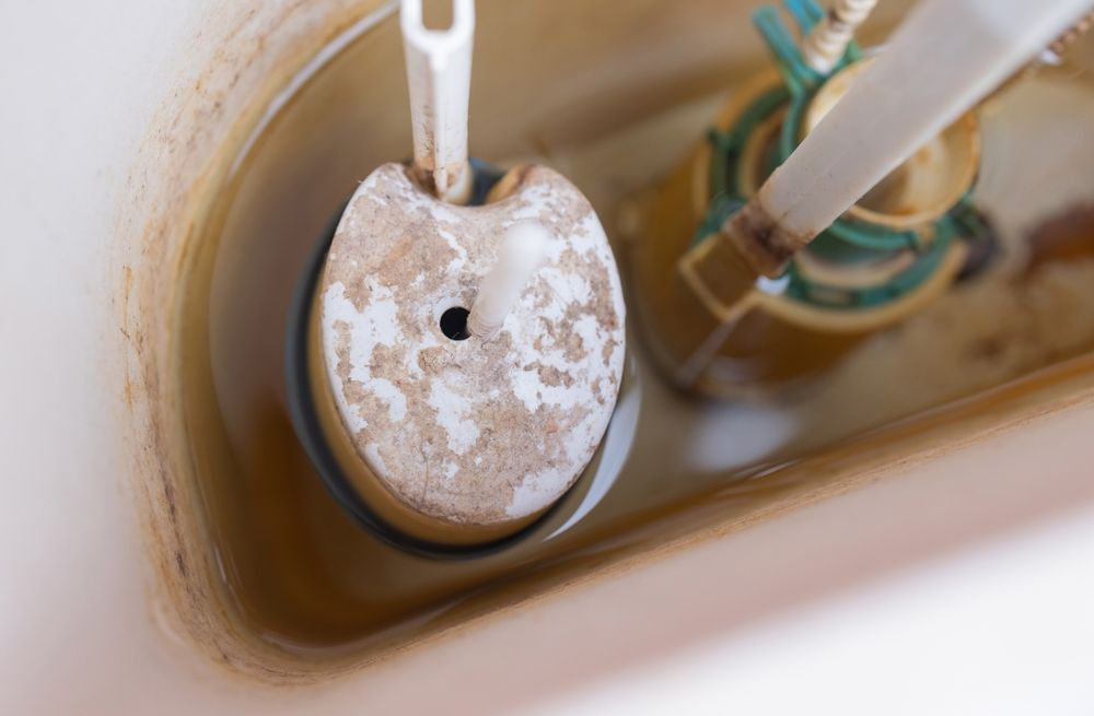 A statue of a mosaic head is sitting on a wooden stump.