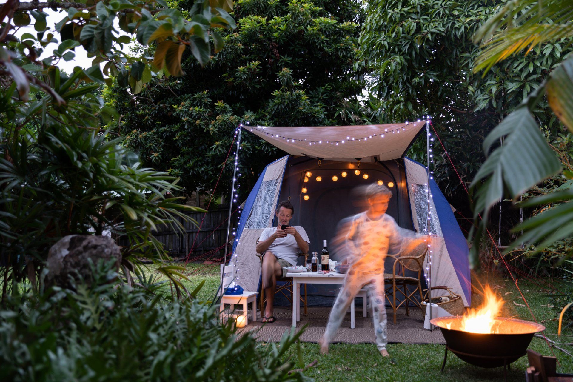 Family Playing in the Lawn — Sydney, NSW — Emerald Lawn Landscape