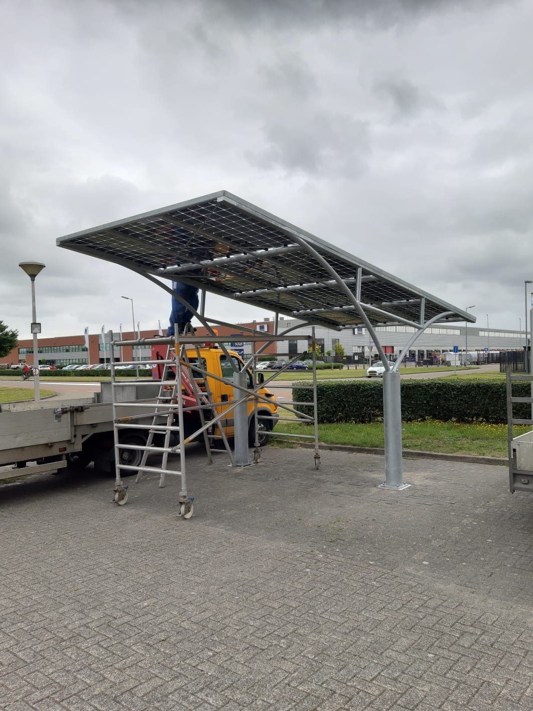 constructie zonnepanelen