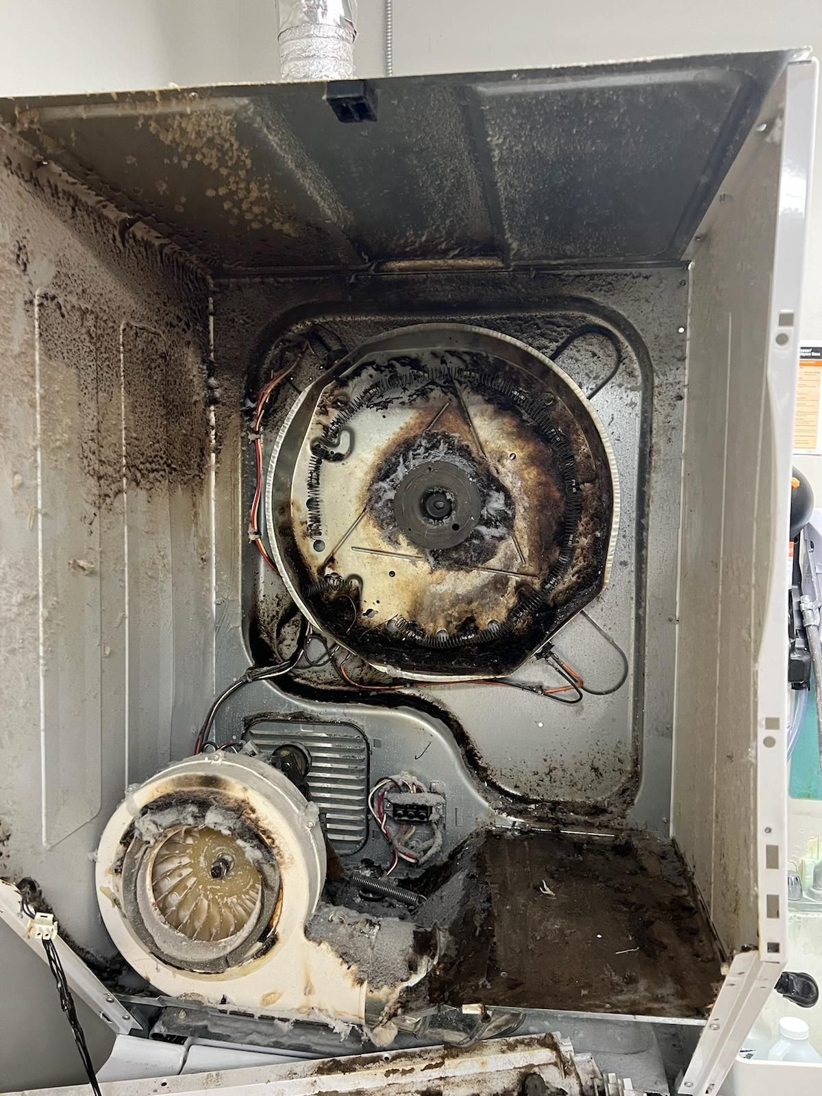 Dryer fires are a real concern! Call us for vent cleaning or dryer maintenance today!
