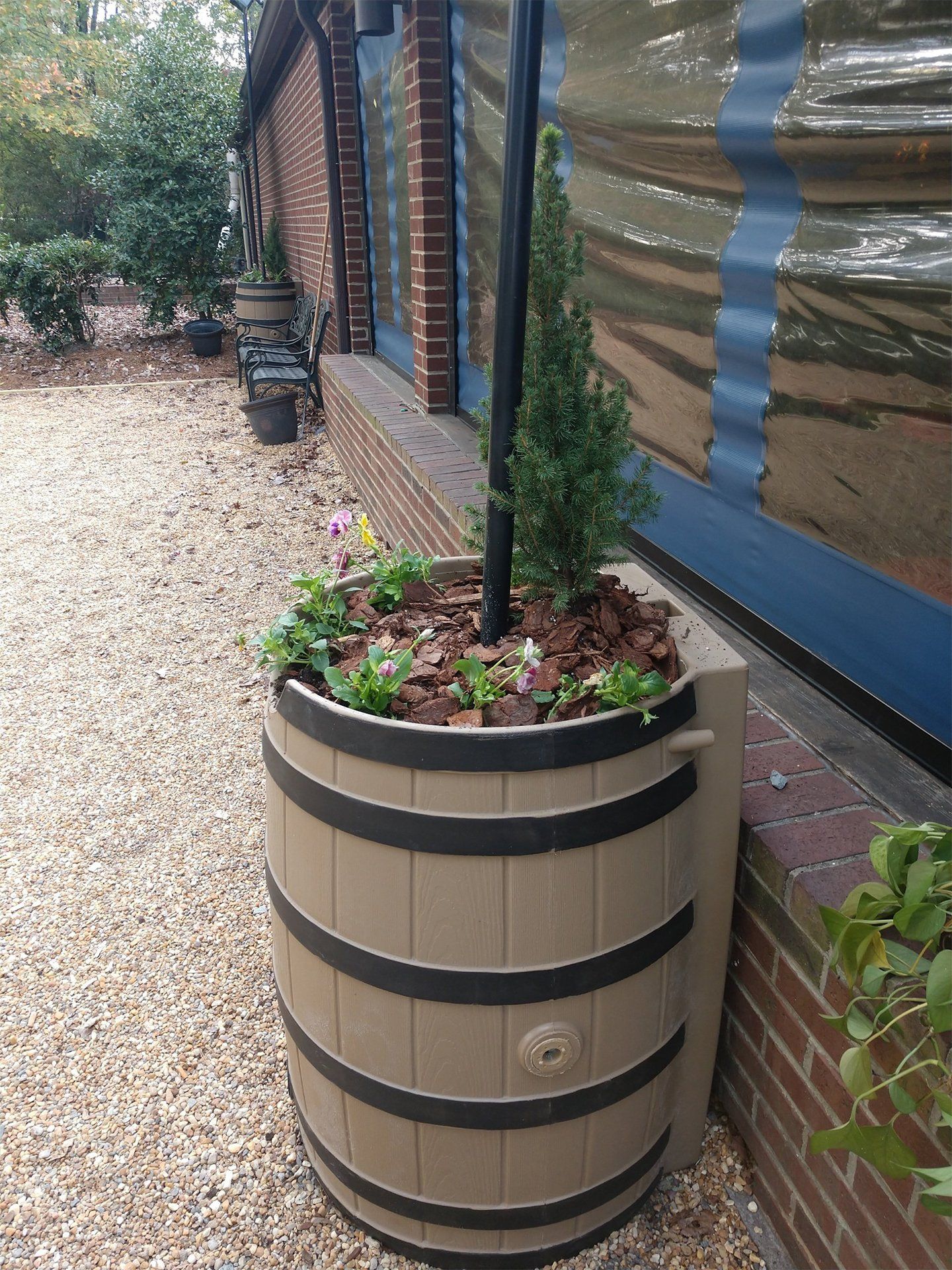 Pot With Barrel Design