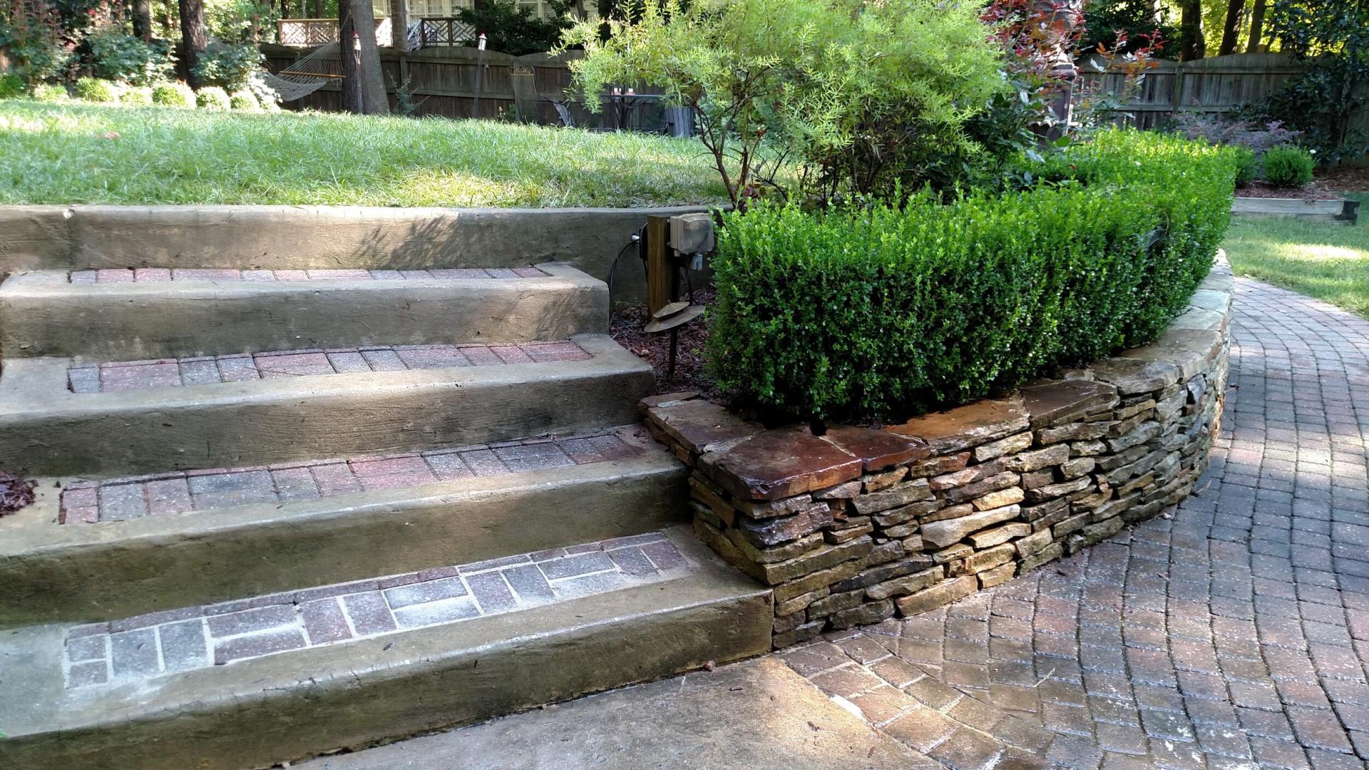 Retaining Wall and Steps