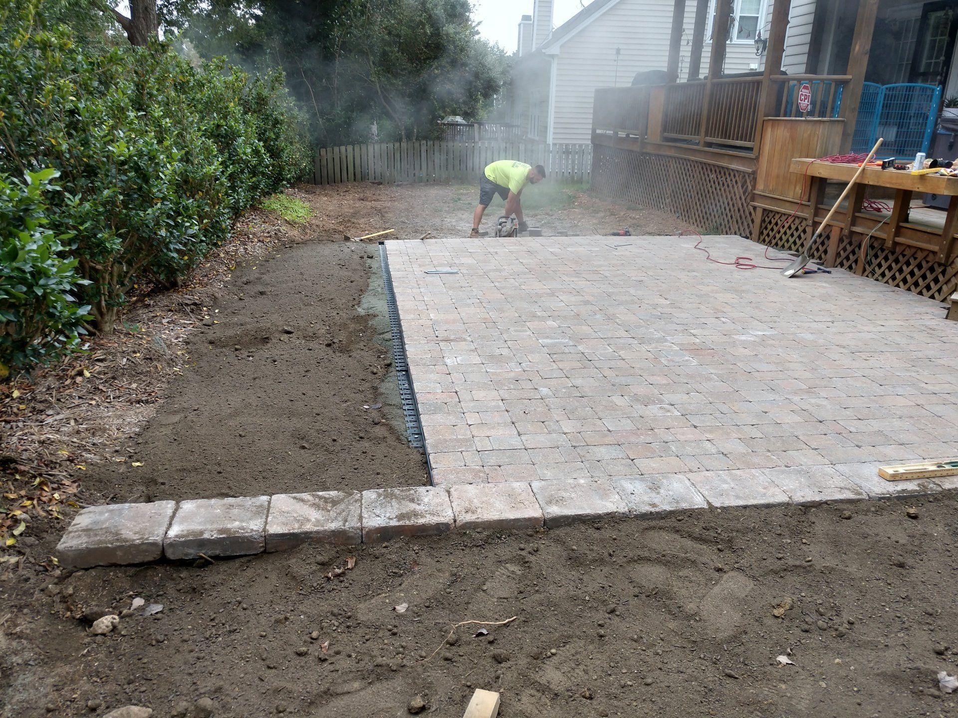 Laying Concrete Blocks