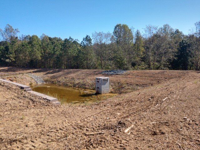Empty Retention Pond